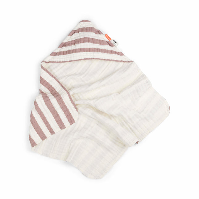 <tc>Done by Deer</tc> Serviette de bain Baby Stripes Gots Powder