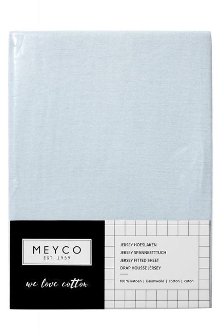 <tc>Meyco</tc> Drap-housse Jersey Light Blue 70x140/150 cm