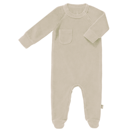 <tc>Fresk</tc> Pyjama bébé en velours avec pieds Sandshell