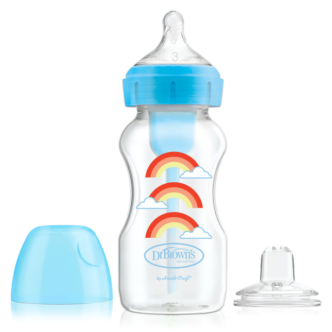 <tc>Dr. Brown's</tc> Options + Kit de démarrage Biberon à Sippy BH 270ml bleu