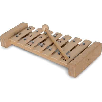 <tc>Konges Slojd</tc> Jouet en bois Xylophone musical Citron et cerise Fsc Cerise