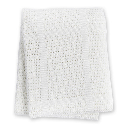 <tc>Lulujo</tc> Cradle blanket Cellular Blanc