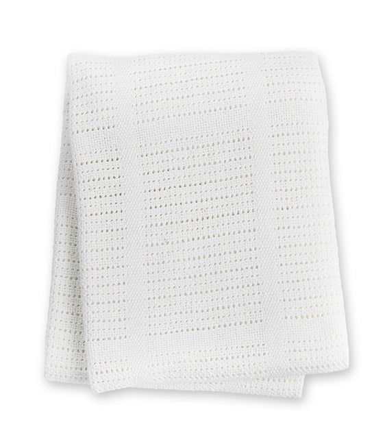 <tc>Lulujo</tc> Cradle blanket Cellular Blanc