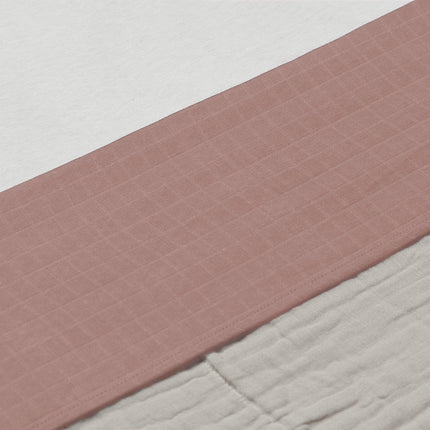 <tc>Jollein</tc> Serviette de berceau Coton froissé Bois de rose 75x100cm