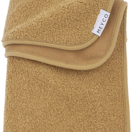 <tc>Meyco</tc> Couverture de berceau Boucle Ã Uni Caramel