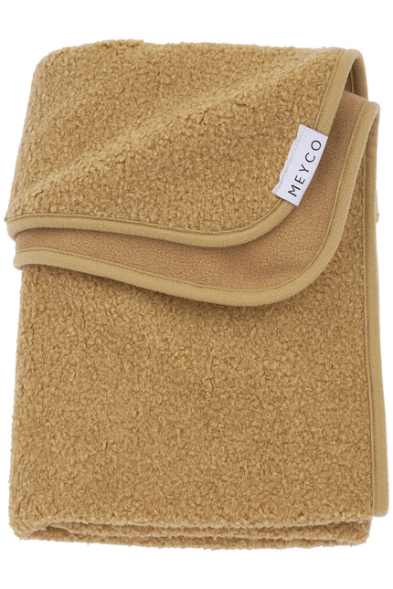 <tc>Meyco</tc> Couverture de berceau Boucle Ã Uni Caramel