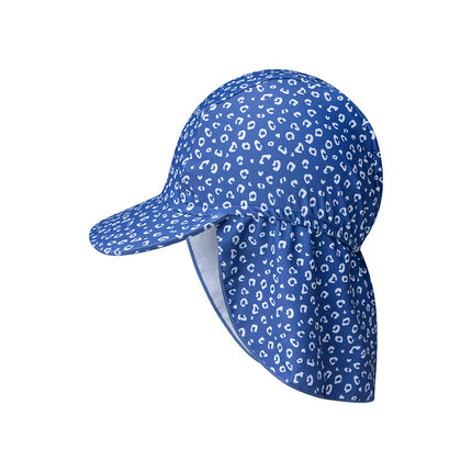 <tc>Swim Essentials</tc> Chapeau de soleil Baby Uv Bleu Léopard Protection du cou