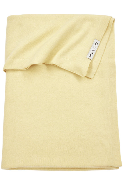 <tc>Meyco</tc> Couverture de lit Knit Basic Soft Yellow