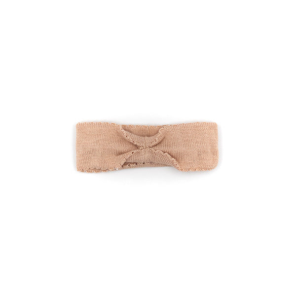 <tc>Bamboom</tc> Bandeau de cheveux pour bébé tricoté rose