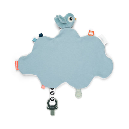 <tc>Done by Deer</tc> <tc>tétine</tc>Tissu Happy Clouds Bleu