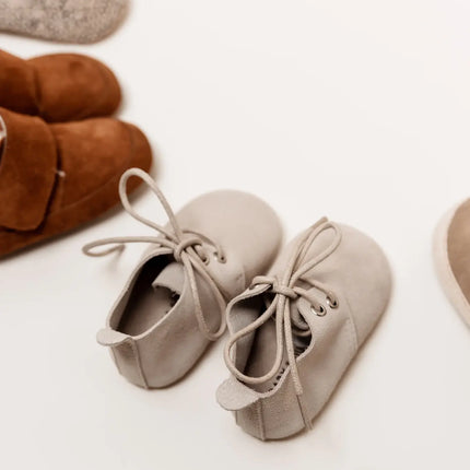 <tc>Baby Dutch</tc> Chaussures pour bébé Nova Camel Suede