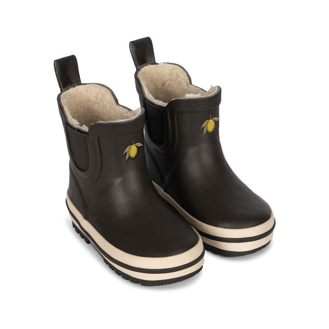 <tc>Konges Slojd</tc> Bottes de pluie Lemon Lowchocolate Brown