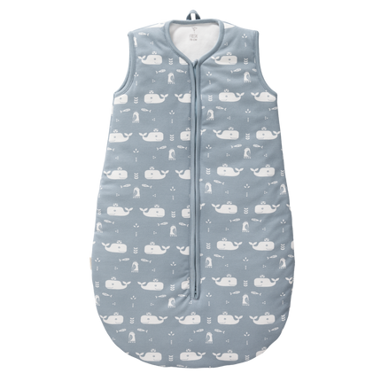 <tc>Fresk</tc> Sac de couchage Baby Sleeping Bag With Light Lining Whale Blue Fog (Sac de couchage pour bébé avec doublure légère)