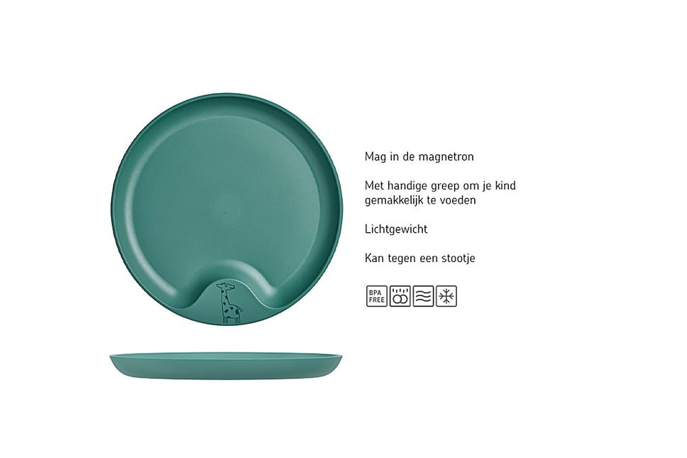 <tc>Mepal</tc> Assiette bébé Mio Turquoise foncé