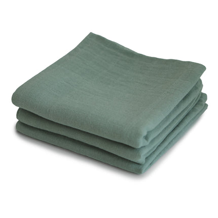 <tc>Mushie</tc> Hydrofile Cloth Roman Green 3pcs