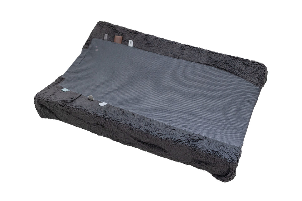 <tc>Snoozebaby</tc> Housse de matelas à langer Happy Dressing Storm Grey 45x70cm