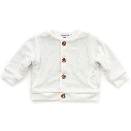 <tc>Bamboom</tc> Cardigan bébé en velours écru