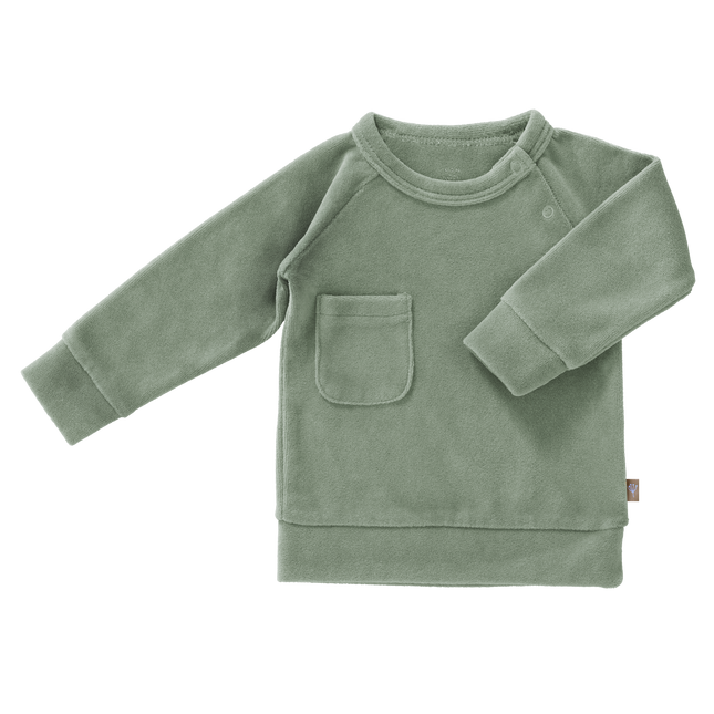 <tc>Fresk</tc> Pull bébé velours vert forêt