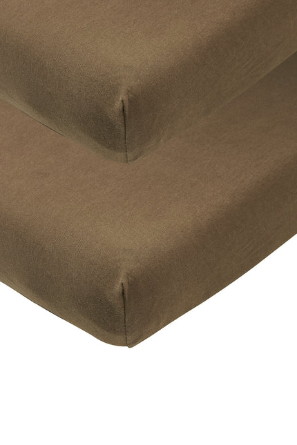 <tc>Meyco</tc> Drap-housse Jersey 2St 40X80/90 Chocloate