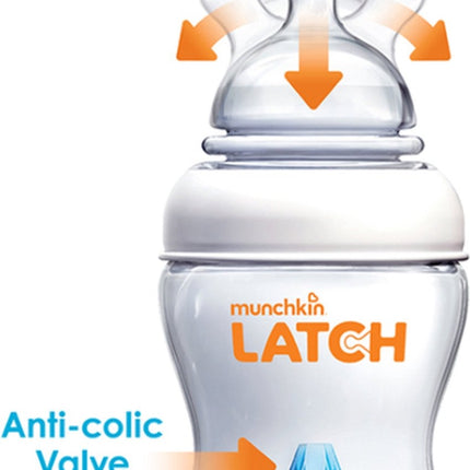 <tc>Munchkin</tc> Biberon 3 pièces Latch Suction Bottle 120ml