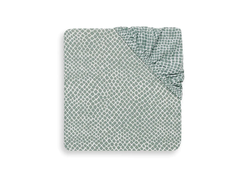 <tc>Jollein</tc> Drap-housse Jersey Snake Ash Green 60x120cm