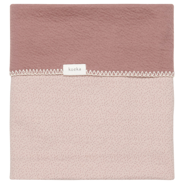 <tc>Koeka</tc> Couverture de berceau Réversible Riga Gris Rose