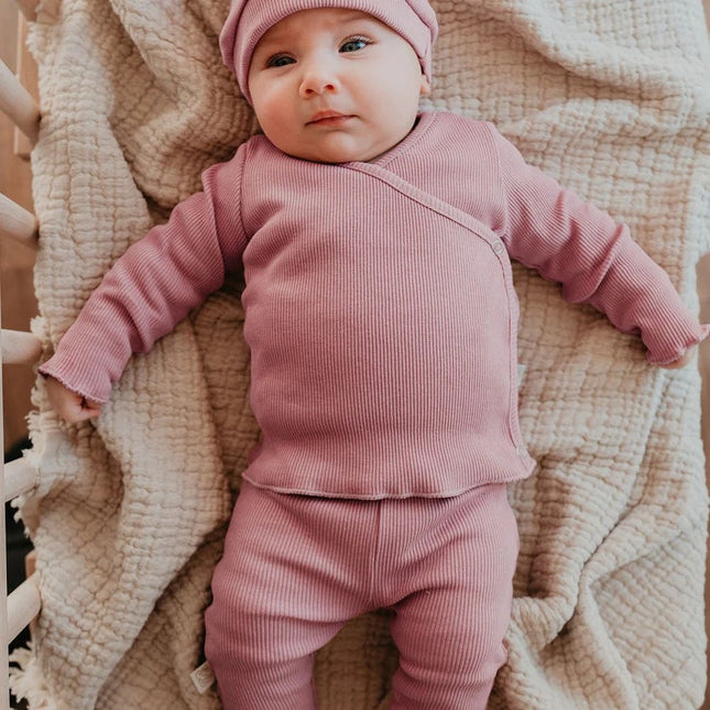 <tc>Yumi Baby</tc> Pantalon bébé à volants Ash Rose