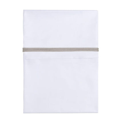 <tc>Baby's Only</tc> Drap de berceau tricoté Piping Loam/White 80x100cm