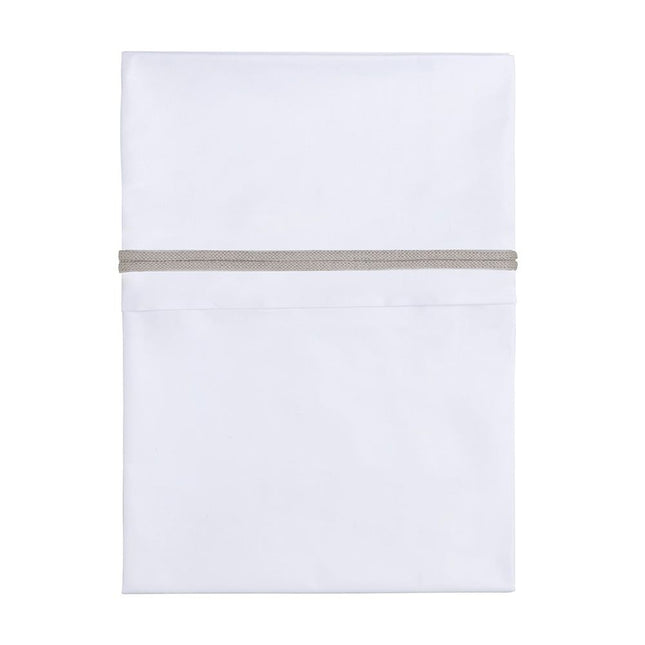 <tc>Baby's Only</tc> Drap de berceau tricoté Piping Loam/White 80x100cm