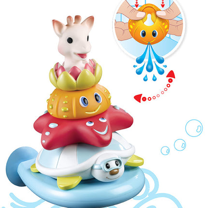 <tc>Sophie de Giraf</tc> Jouets de bain Pyramide Splash And Surf