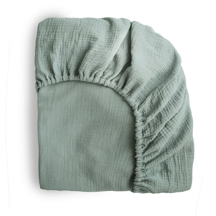 <tc>Mushie</tc> Drap de lit Vert romain