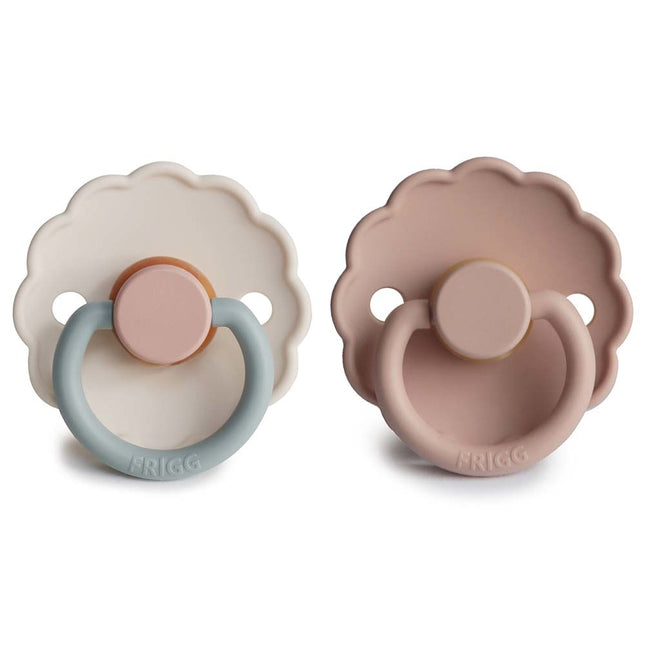 <tc>Frigg</tc> <tc>tétine</tc> Taille 2 Daisy Blooming Blush/Cotton C. Silicone 2-Pack