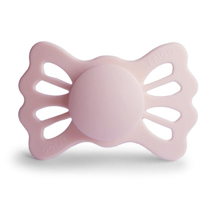 <tc>Frigg</tc> <tc>tétine</tc> Taille 2 Lucky Symmetrical Blanc Lilas Silicone