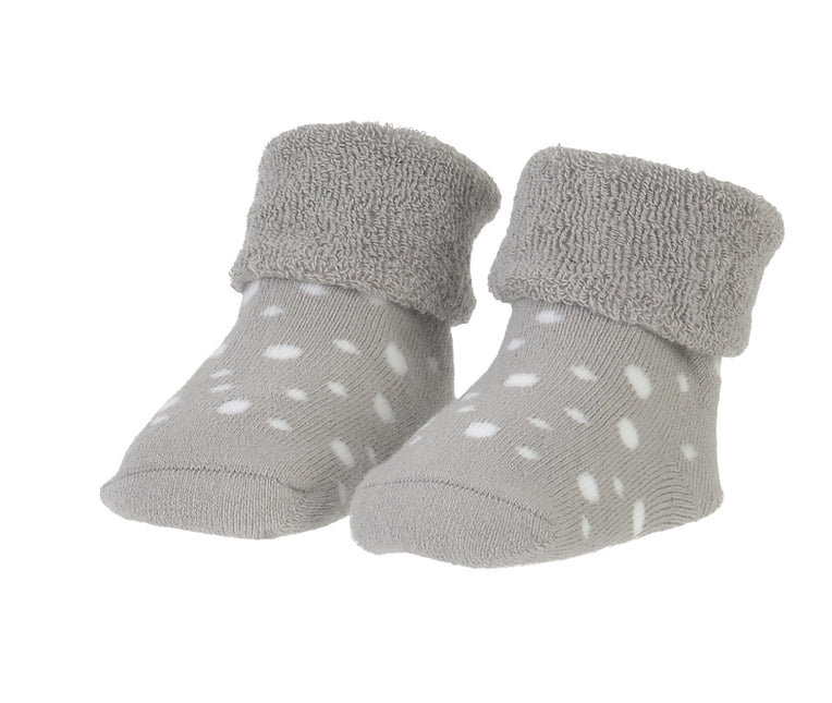 <tc>BamBam</tc> Chaussettes pour bébés Chaussettes bio à pois Gris