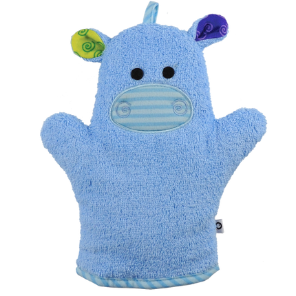 <tc>Zoocchini</tc> Gant de toilette Henry l'hippopotame en coton