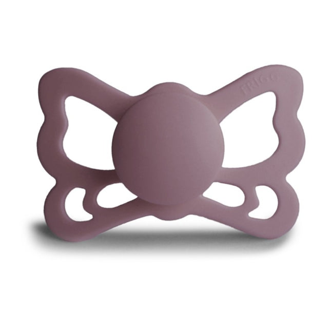 <tc>Frigg</tc> <tc>tétine</tc> Taille 2 Butterfly Anatomique Crépuscule Mauve Silicone