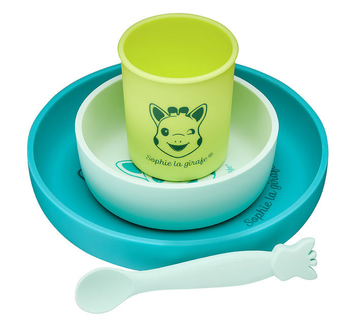 <tc>Sophie de Giraf</tc> Vaisselle en silicone pour enfants 4St