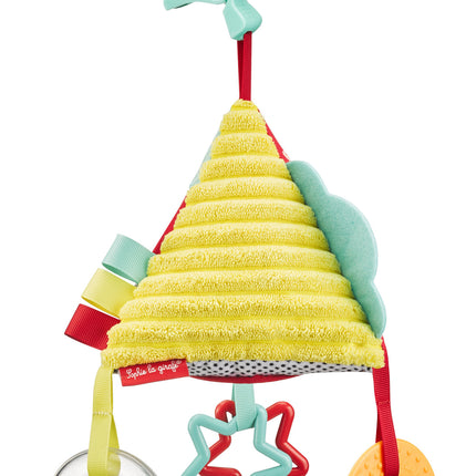 <tc>Sophie de Giraf</tc> Pyramide d'activités pour jouets suspendue