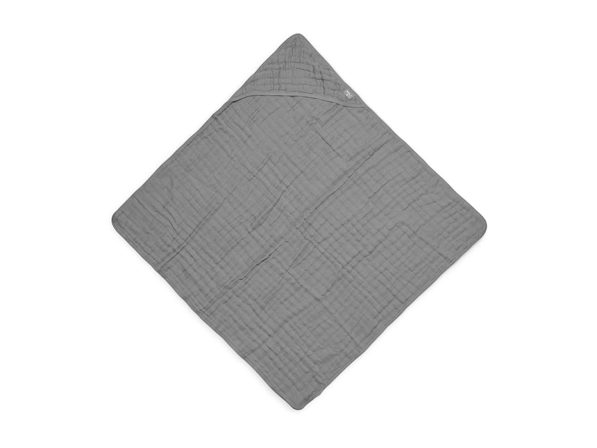 <tc>Jollein</tc> Serviette de bain Baby Wrinkled Cotton Storm Grey 75x75cm