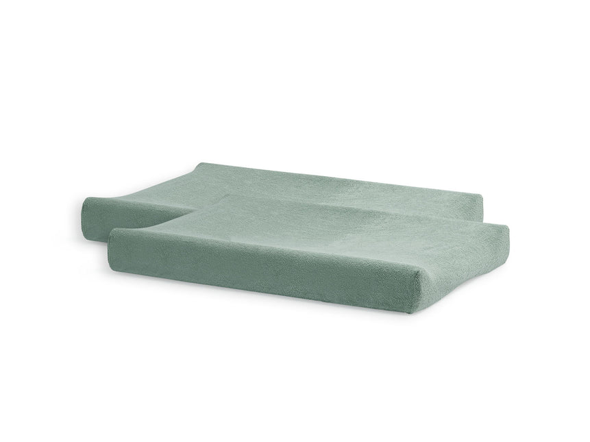 <tc>Jollein</tc> Housse de matelas à langer Terry Ash Green 75x85cm 2pcs.