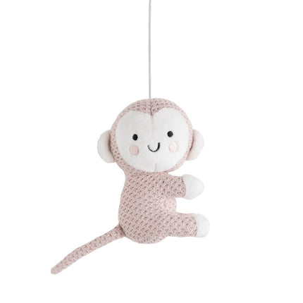 <tc>Baby's Only</tc> Animaux mobiles musicaux Vieux rose/Lin chaud