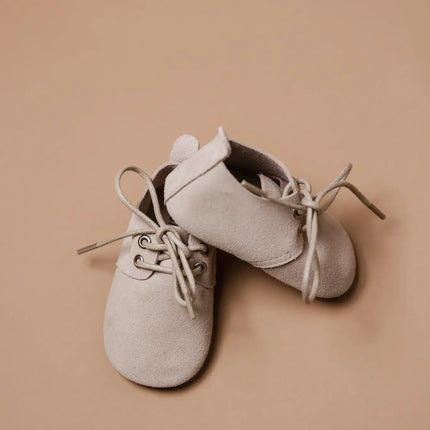 <tc>Baby Dutch</tc> Chaussures pour bébé Nova Ecru Suede