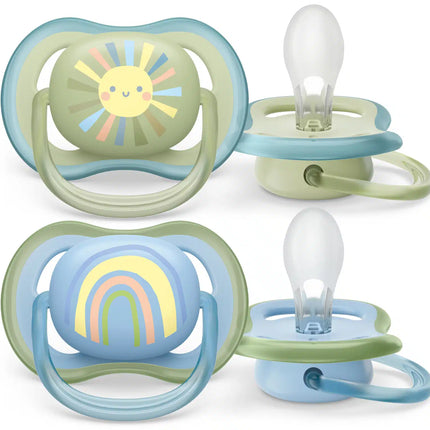 <tc>Philips Avent</tc> Fop<tc>tétine</tc> +0 mois Air Sun/ Rainbow Boy