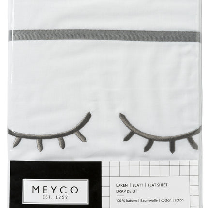 <tc>Meyco</tc> Serviette de berceau Sleepy Eyes Grey