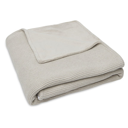 <tc>Jollein</tc> Couverture de lit d'enfant Basic Knit Nougat/Fleece 100x150cm