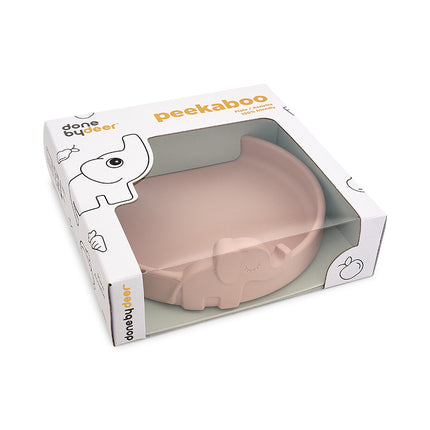 <tc>Done by Deer</tc> Assiette bébé Peekaboo Elphee Powder