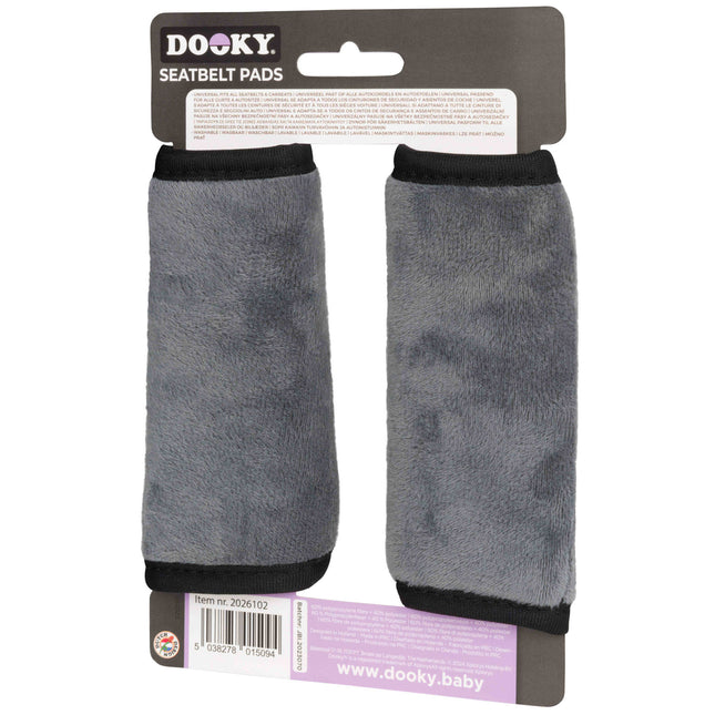 <tc>Dooky</tc> Protecteur de ceinture gris mélangé 2St.