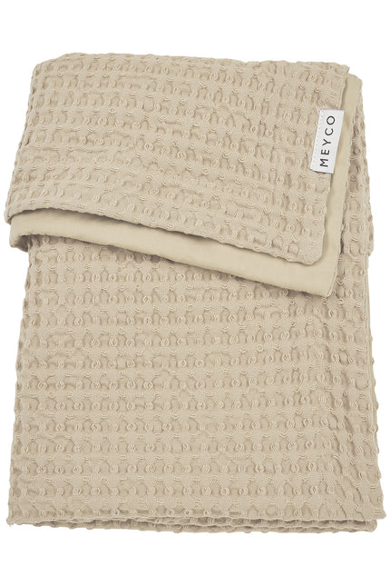 <tc>Meyco</tc> Couverture de lit en coton gaufré pour bébé Sand 100x150cm