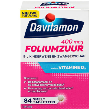 <tc>Davitamon</tc> Vitamines de grossesse Acide folique avec vitamine D3