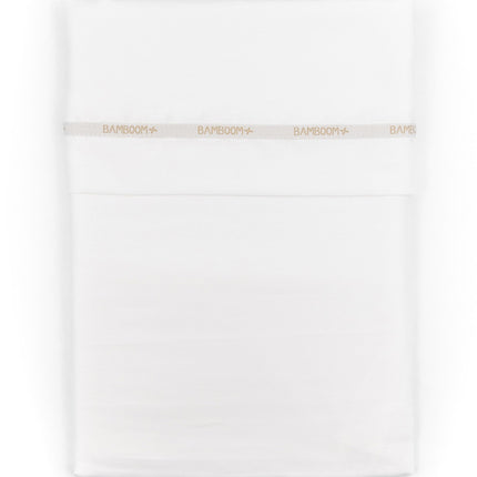 <tc>Bamboom</tc> Drap de berceau avec taie d'oreiller blanc 75x100cm